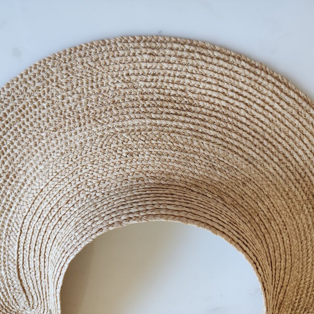 NWT - Helen Kaminski Maris Raffia Visor Hat - Natural👒 #11957 - Picture 6 of 13